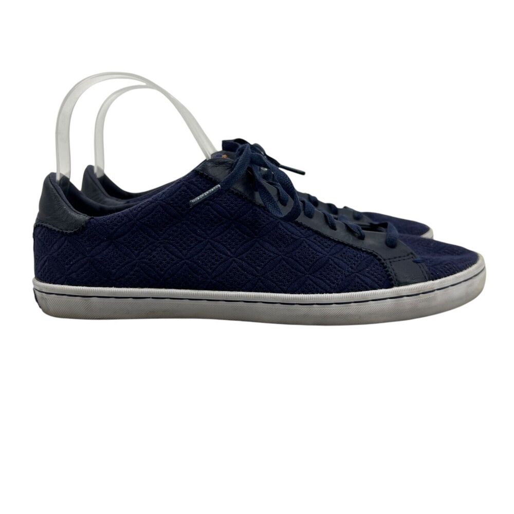 Cole Haan Womens 9 Navy Cloth Margo Eyelet Lace Up Low Top Sneaker Shoes W17676